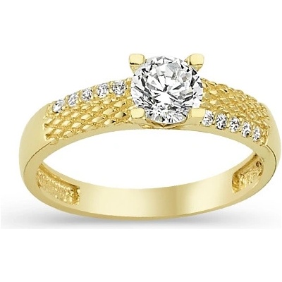 Lillian Vassago Zlatý prsten se zirkony LLV03 YZ 0824