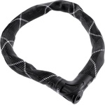 ABUS chain lock Iven Chain 8210 - bicycle lock made of hardened steel - with synthetic fiber coating, security level 10 - 85 cm - black - 55152