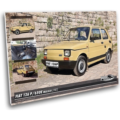 Obraz č. 15 - FIAT 126 P/650E maluch (1987) 100x70 cm