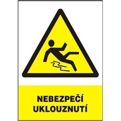 Nebezpečí uklouznutí 210x 300 cm - plast