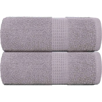 vidaXL Кърпи за гости FROGN 2 бр. сиви 30x50 см 360 г/м2 (136827)