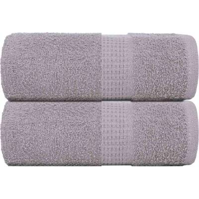 vidaXL Кърпи за гости FROGN 2 бр. сиви 30x50 см 360 г/м2 (136827)