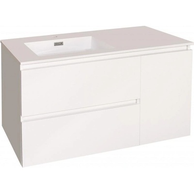 Inter Ceramic Конзолен PVC шкаф ICP 10545, Inter Ceramic, с умивалник, 105.5x45x60см (10545)