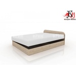 Bogdan Furniture I Легло Приста модел 3, сонома тъмна, с повдигащи механизми/City 2003
