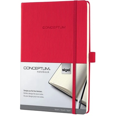 Conceptum Бележник CONCEPTUM Sigel A5, червен (CO655)
