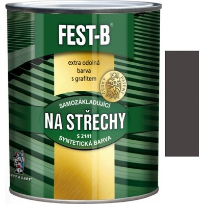 Barvy a laky Hostivař FESTB šedý 2,5L