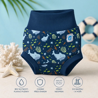 Splash About Nové Plavky Happy Nappy Shark Reef – Zboží Dáma