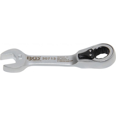 BGS technic BGS 1030713 Očkoplochý klíč 13 mm s ráčnou, extra krátký