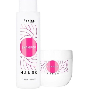 Papino Cosmetics Комплект шампоан и маска с масло от манго и ко-ензими Papino Cosmetics Mango Shampoo & Mask
