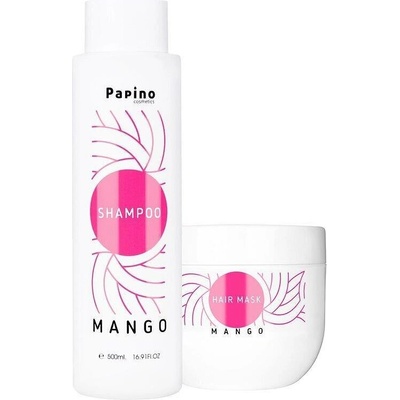 Papino Cosmetics Комплект шампоан и маска с масло от манго и ко-ензими Papino Cosmetics Mango Shampoo & Mask