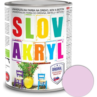 Slovakryl univerzálná farba 0,75 kg svetlofialová