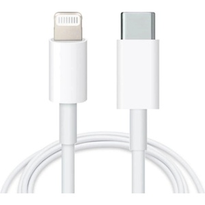 Planet Tech Кабел съместим с iPhone, 20W, USB-C /Lightning USB Cable, 1 метър, Бял (MK0X2AM/A)