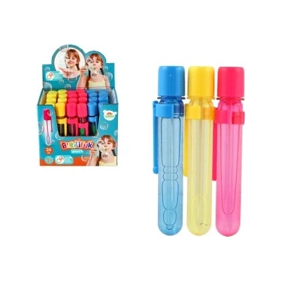 Bublifuk mini 7 ml gélový 12cm 3 farby 24ks v boxe