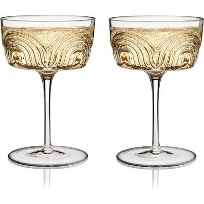 Viski (САЩ) Комплект от 2 бр. купе чаши viski beau във винтидж стил - 220 мл (viski 11385)