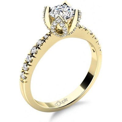 Couple Třpytivý zásnubní Romantico Ariadne žluté zlato se zirkony 6814268 0 1