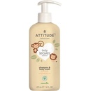 ATTITUDE Bio Spectra dětské tělové mýdlo a šampon (2 v 1) baby leaves s vůní hruškové šťávy 473 ml