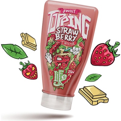 Lifelike Sweet topping Strawberry twister 250g