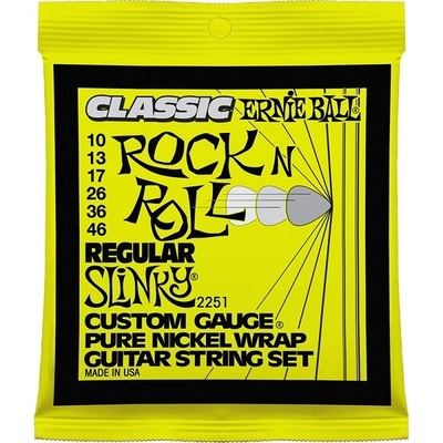 Ernie Ball Струни за 6 струнна електрическа китара 10-46 Regular Slinky by Ernie Ball