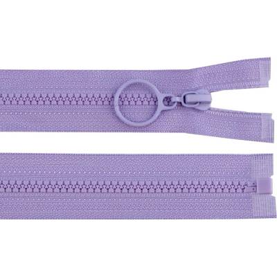 Kostěný zip No 3 délka 40 cm s kroužkem, malé, 169 fialková