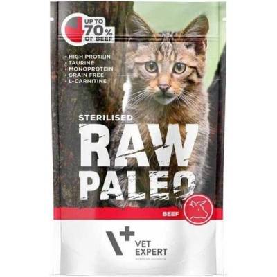 VetExpert Пауч Raw Paleo Cat Sterilised Beef 100g