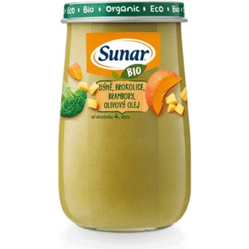 Sunar Bio Tekvica zemiaky olivový olej 4m+ 190 g