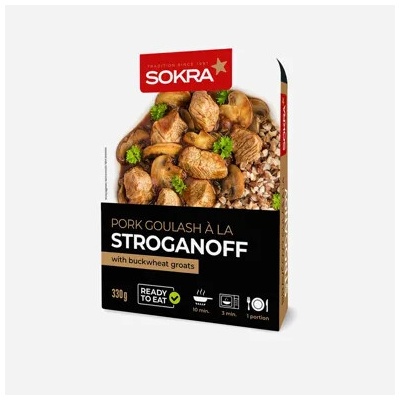 Sokra Bravčový guláš a la Stroganov s pohánkou 330 g