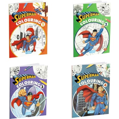 Europrice КНИЖКА ЗА ОЦВЕТЯВАНЕ 32 СТР. superman 4 ВИДА