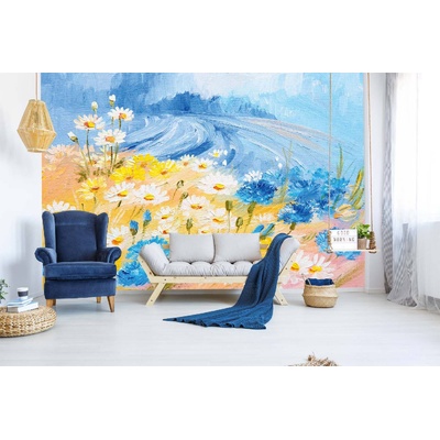 DIMEX ART Самозалепваща се флизелинова фототапета картина - абстрактна цветна илюстрация 375 x 250 см