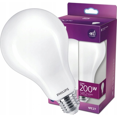 Philips LED žiarovka 1x23W E27 3452lm 6500K studené denné svetlo, matná biela, EyeComfort