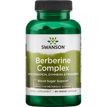 Swanson Berberine Complex with Cinnamon, Gymnema & Fenugreek 600 mg [90 капсули]