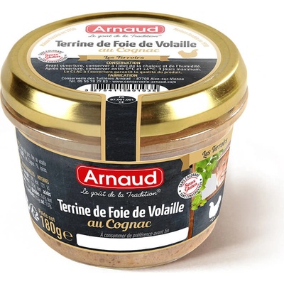 Arnaud Terrine de Foie de Volaille au Cognac Terina z hydinovej pečene dochutená koňakom 180 g