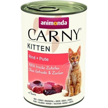 Animonda Cat Carny Kitten вкус: говеждо, пуйка 400 г