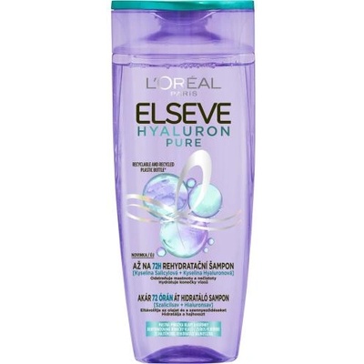 L'Oréal Elseve Hyaluron Pure 250 ml шампоан за коса с мазни корени и сухи краища за жени