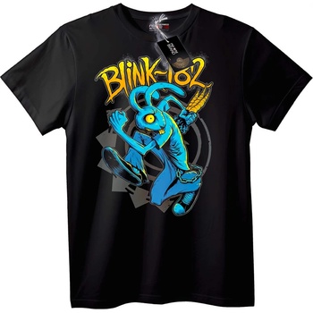 NOONEBRAND Тениска Blink-182 Синьо Зайче - M, White