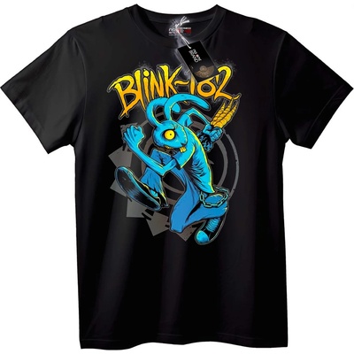 NOONEBRAND Тениска Blink-182 Синьо Зайче - M, White