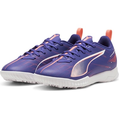 PUMA Футболни стоножки Puma Kids PUMA Ultra 5 Play Astro Turf Football Boots - Purple/Wht/Org
