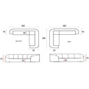 Image 1 of Kambo Ъглов диван Модена, лъскаво сиво, Monolith