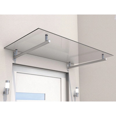 Gutta Guttavordach HD 140 140 x 80 cm stříbrná / čirá 7200106 – Zboží Mobilmania