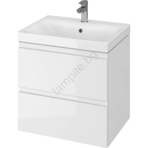 Cersanit S801-223-DSM -Стенен шкаф за баня с мивка MODUO в бял гланц (CS0146)