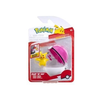 Jazwares Pokémon: Clip N Go комплект фигурки - Pikachu Love Ball