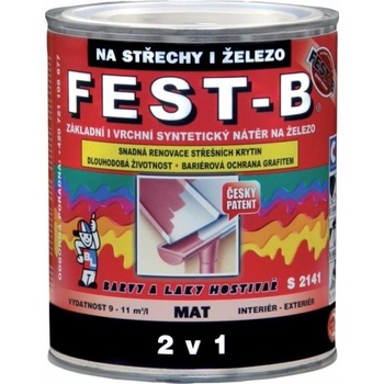 Barvy a laky Hostivař FEST-B S2141 0,8 kg 0840 červenohnědá