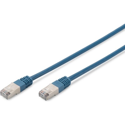 Digitus DK-1531-005/B CAT 5e SF-UTP, patch, Cu, PVC AWG 26/7, 0.5m, modrý