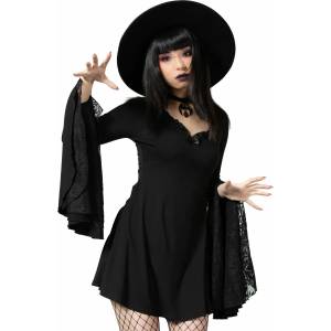 KILLSTAR дамска рокля KILLSTAR - Hagatha Sorceress - Черен - KSRA005777