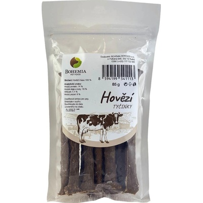 BOHÉMIA TYČINKY Hovädzie 85 g