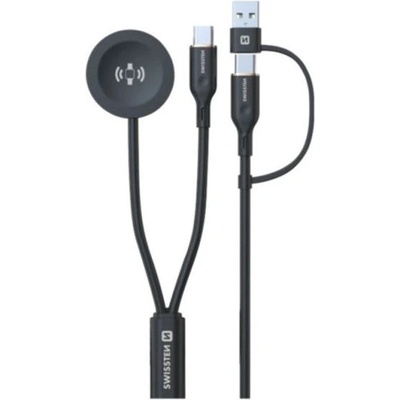 SWISSTEN Wireless magnetic charging cable 2in1 for Samsung Watch + USB-C 1, 2 m