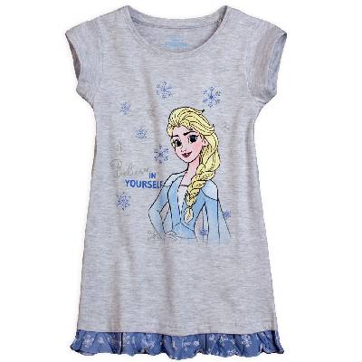 Dívčí noční košile DISNEY FROZEN ELSA šedá Velikost: 122-128