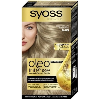 Syoss Oleo Intense farba na vlasy Béžovo plavý 8-05 50 ml