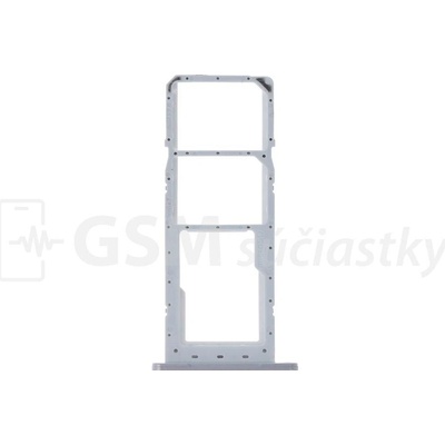 Držiak SIM karty a SD karty Samsung A145R Galaxy A14 Farba: Strieborná