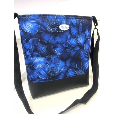 Crossbody květy 3 modré