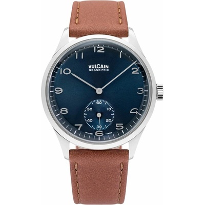 Vulcain Grand Prix - Small Second Blue - Brown Plain